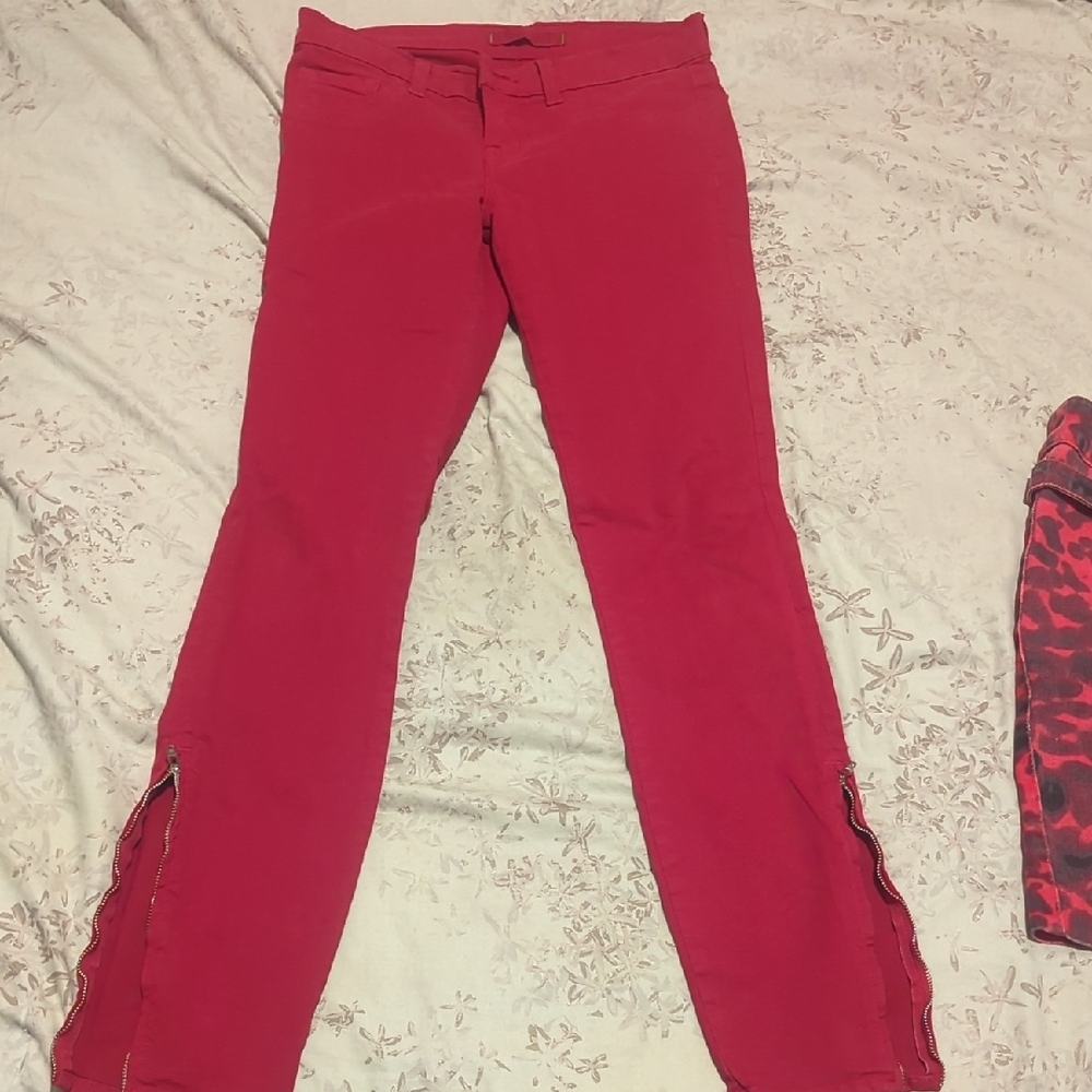 Women's Red Jeans